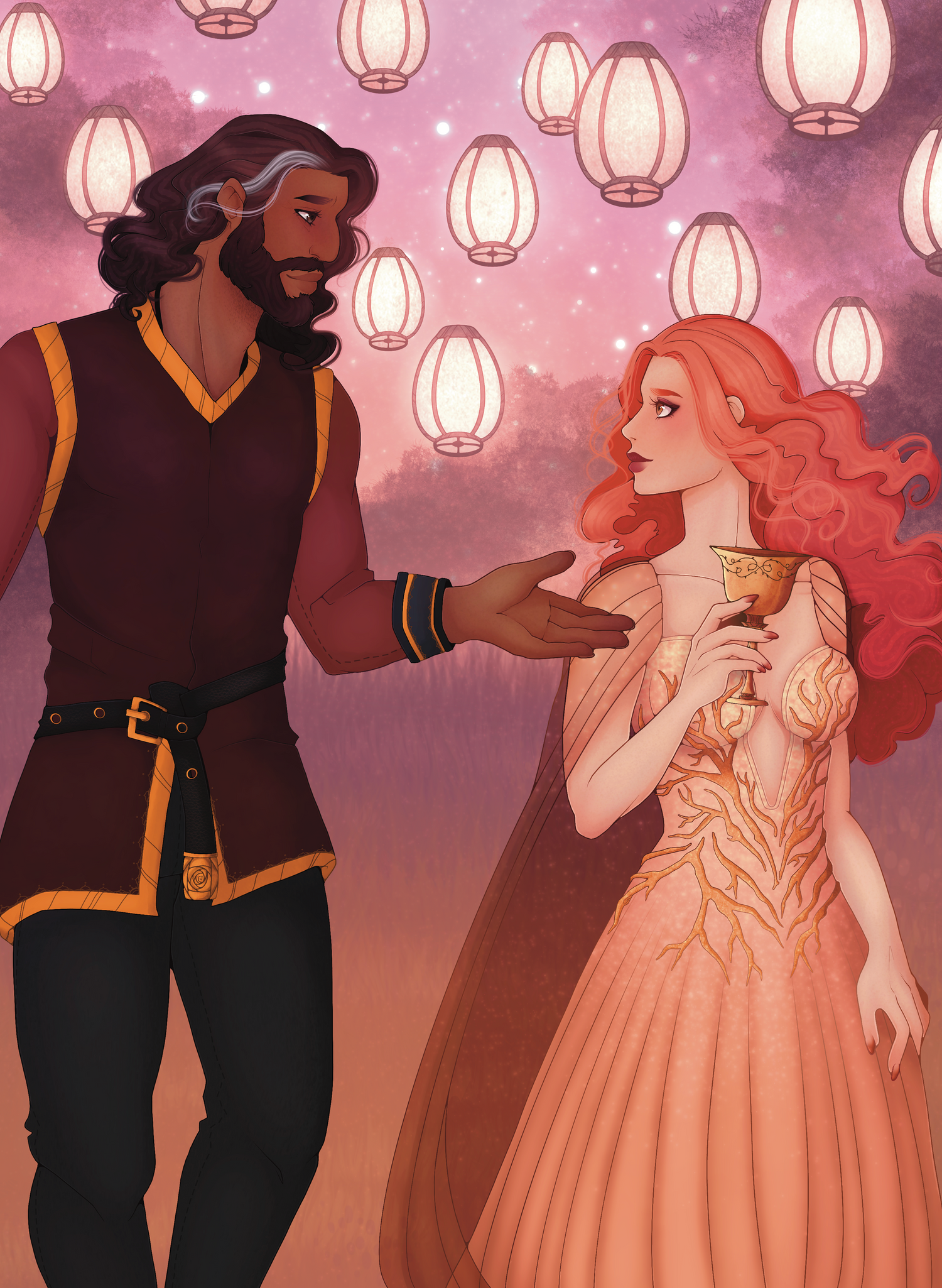 The Courts Between by CB Woods | Celestial Romantasy Series