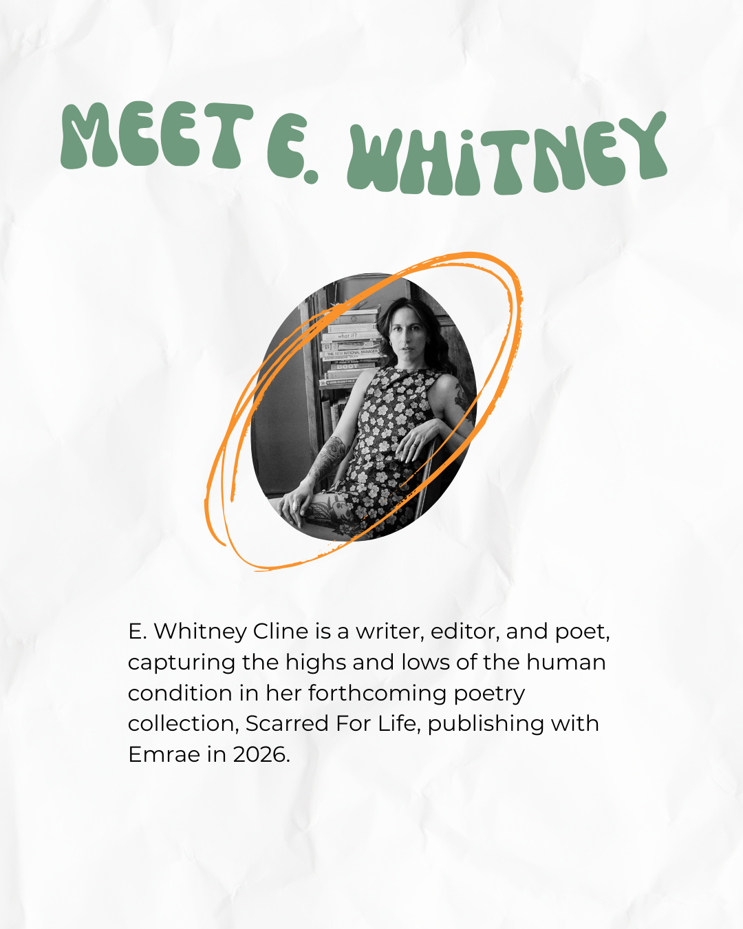 Pre-Order | Scarred For Life by E. Whitney Cline | Poetry Collection | Signed Paperback