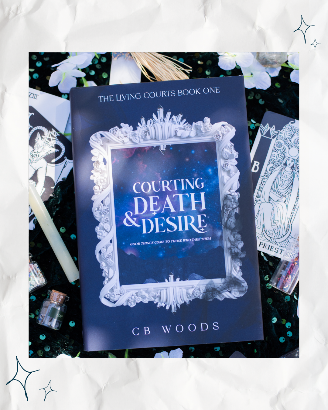 The Living Courts Book One | Courting Death & Desire by CB Woods | Signed Print Books