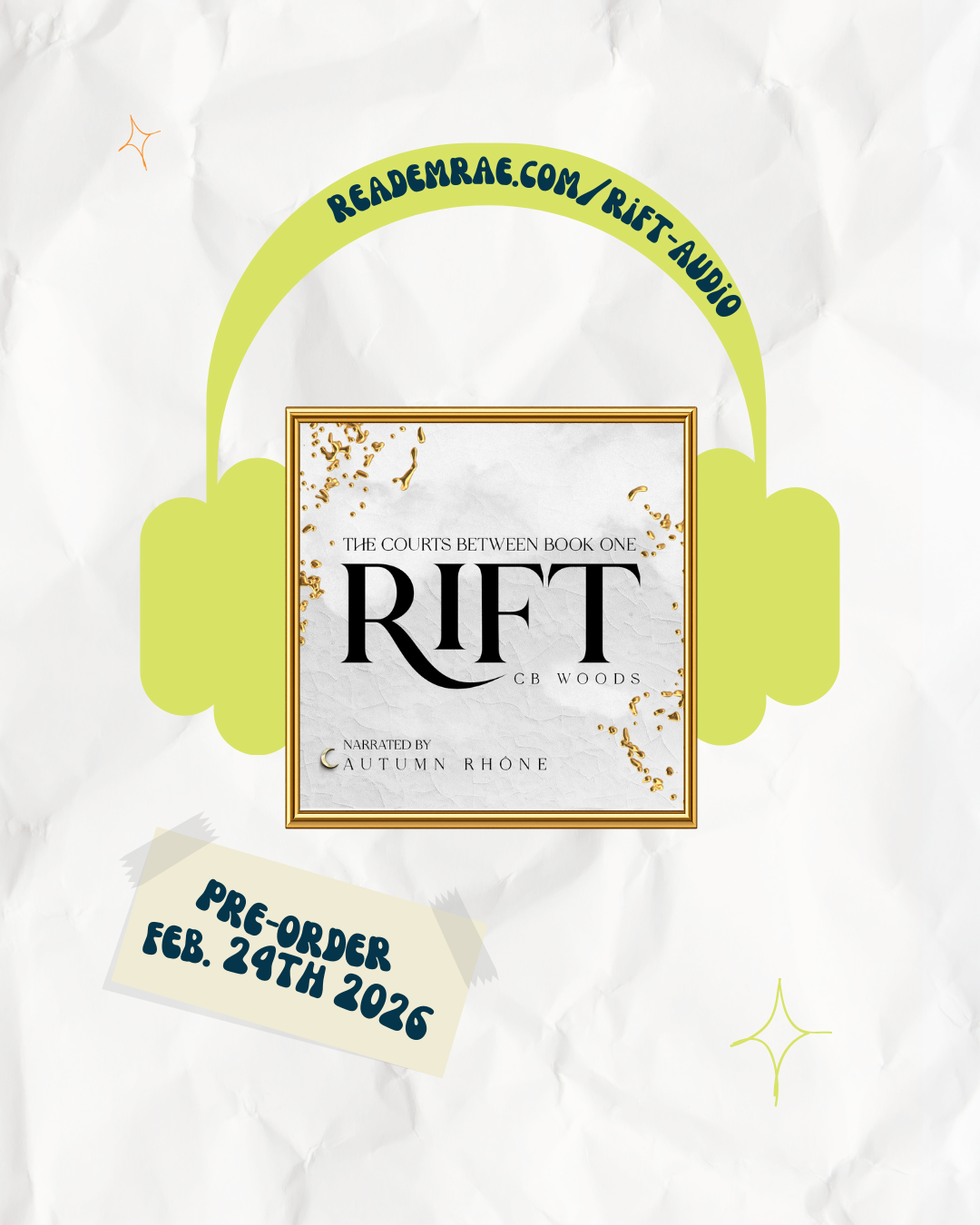 Pre-order | Rift by CB Woods & Autumn Rhone | Audiobook